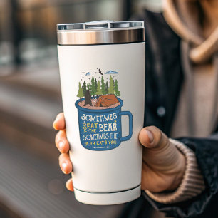 Sometimes Bears Eat You Camping Die-Cut Sticker