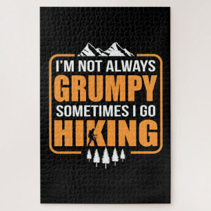 Sometimes I Go Hiking Jigsaw Puzzle