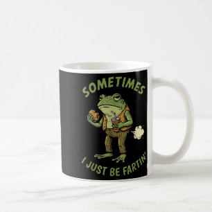 Sometimes I Just Be Fartin Frog Vintage Funny Cart Coffee Mug