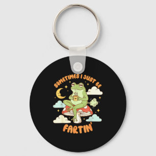 Sometimes I Just Be Fartin' Vintage Frog Funny Say Key Ring