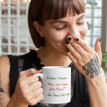 Sometimes I Wonder Funny Joke Humour LOL Tea Coffe Mug<br><div class="desc">"Sometimes I Wonder.. 'Why is that Frisbe getting Bigger?' ..And Then it Hits Me" A funny,  humourous,  hilarious coffee mug featuring a funny musing / quote / joke. Makes a fun gift for birthday,  christmas,  holidays,  or any regular day,  for friends and family.</div>