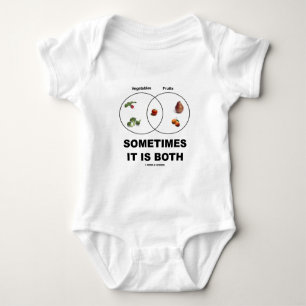 Sometimes It Is Both (Vegetables Fruits Attitude) Baby Bodysuit
