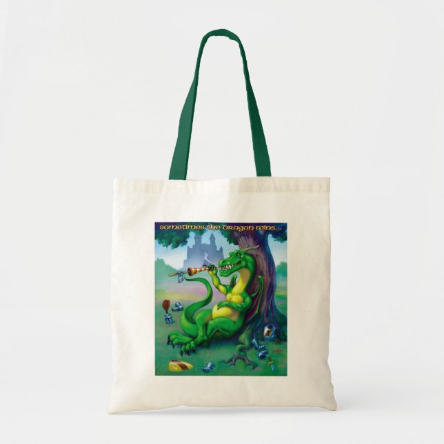 Sometimes the Dragon Wins Tote Bag (Front)