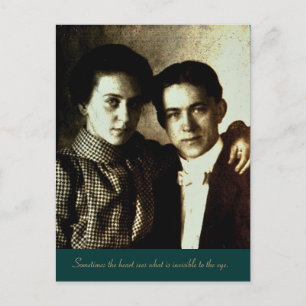 Sometimes the heart sees what is invisible... postcard