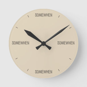 Somewhen Clock – Black Text