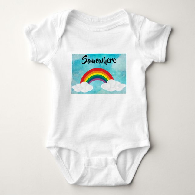 Somewhere Baby Bodysuit (Front)