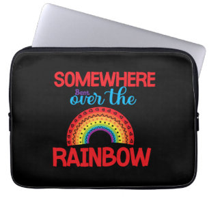 Somewhere Bent over The Rainbow Sticker Laptop Sleeve