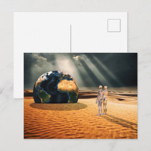 Somewhere Else – Facing the World Postcard