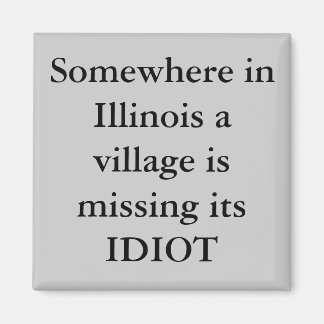 Somewhere in Illinois a village is missing its ... Magnet