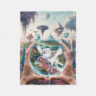 Somewhere Out There - It's Not Make Believe Fleece Blanket