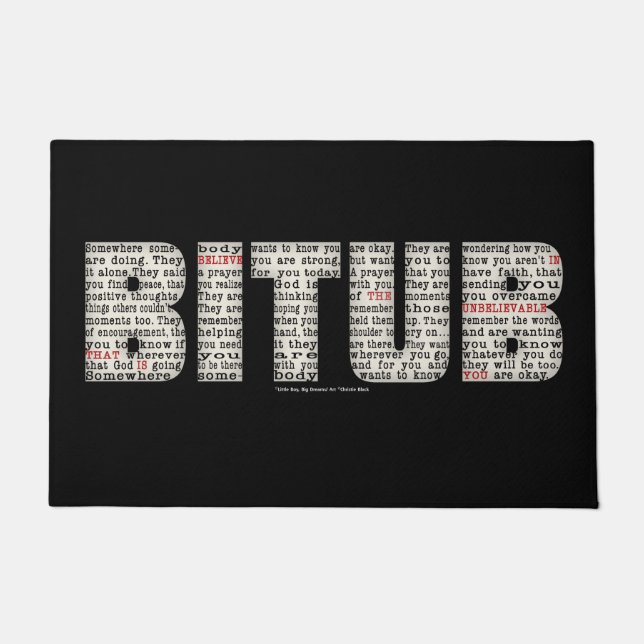 Somewhere Somebody (BITUB) Doormat (Front)