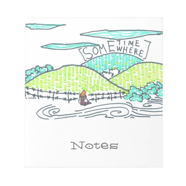 Somewhere / Sometime Notepad (Front)