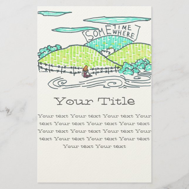 Somewhere / Sometime Stationery (Front)