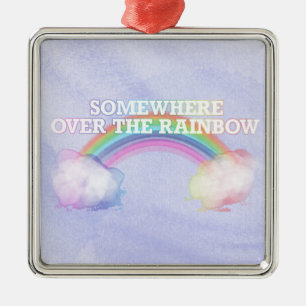 somewhere to over the rainbow metal tree decoration
