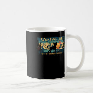 Somewhere With My Chinese Crested Vintage Hiking G Coffee Mug