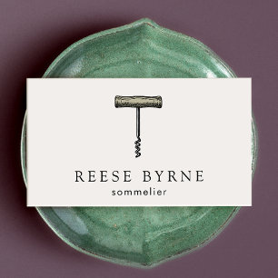 Sommelier Bartender Business Card
