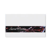 Sommelier Script Wine Flow Business Card