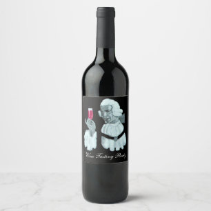 SOMMELIER WINE TASTING  PARTY,Black Wine Label
