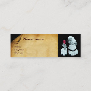 SOMMELIER WINE TASTING PARTY,RED WAX SEAL MINI BUSINESS CARD