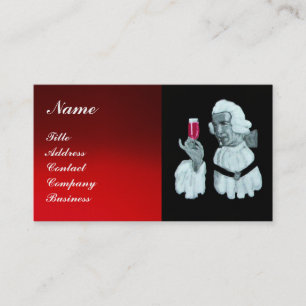 SOMMELIER WINE TASTING PARTY,RED WAX SEAL,Pearl Business Card