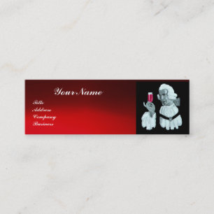 SOMMELIER WINE TASTING PARTY,RED WAX SEAL,Pearl Mini Business Card