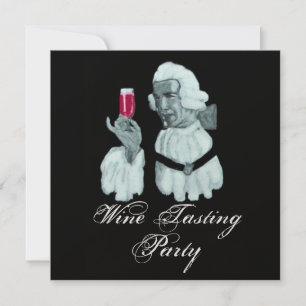 SOMMELIER WINE TASTING PARTY ,White Champagne Invitation