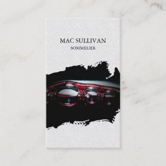 Sommelier Winery Alcohol Business Card