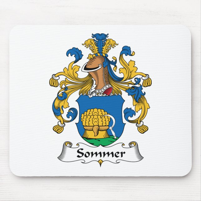 Sommer Family Crest Mouse Pad (Front)