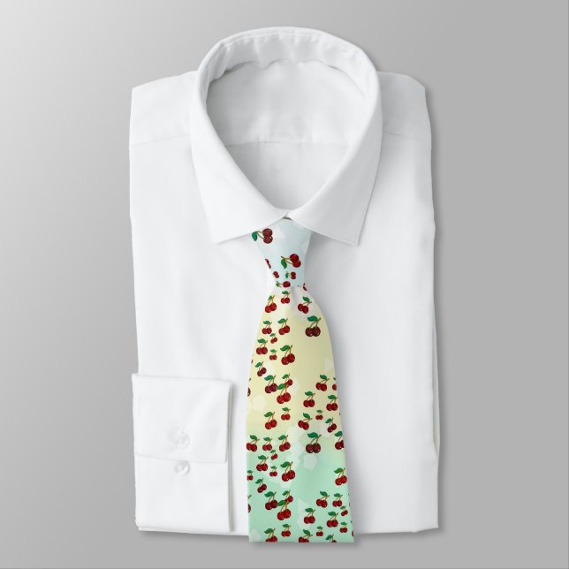Sommerkirschen Krawatte Tie (Tied)