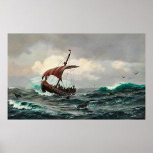 Sommernat under den Grønlandske Kyst circa Aar 10 Poster