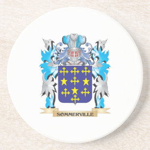 Sommerville Coat of Arms - Family Crest Coaster