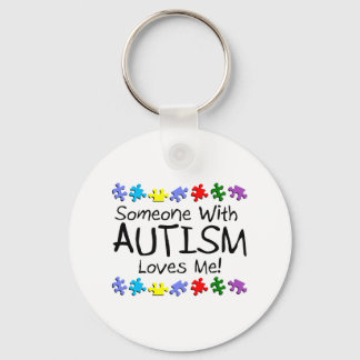 Somone With Autism Loves Me (PP) Key Ring