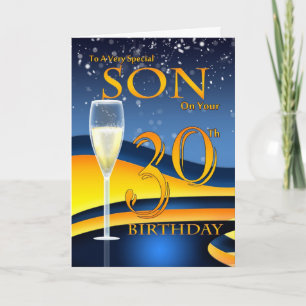 Son 30th Birthday Greeting Card  Special Son
