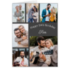 Son 6 Photo Collage Any Age Happy Birthday