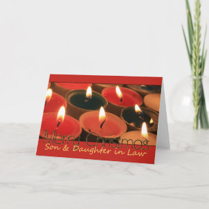 son and daughter in law Merry Christmas card