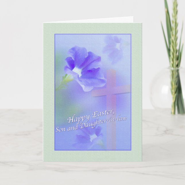 Son and Daughter-in-law's Easter Card (Front)