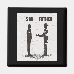 Son And Father Magnet