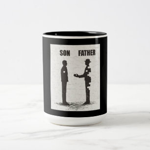 Son And Father Two-Tone Coffee Mug