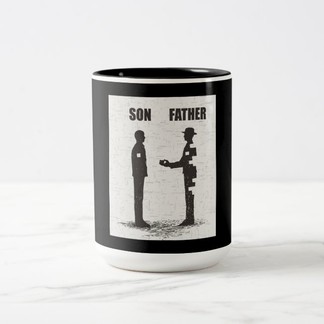 Son And Father Two-Tone Coffee Mug (Center)