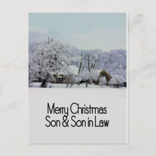son and son-in-law Merry Christmas card