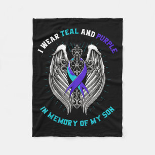 Son Awareness Shirt Graphic Fleece Blanket