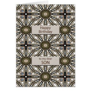 Son Birthday Abstract Mandala Design