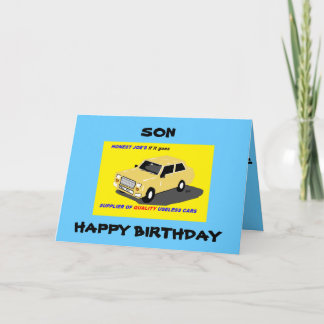 SON BIRTHDAY FUNNY CARD