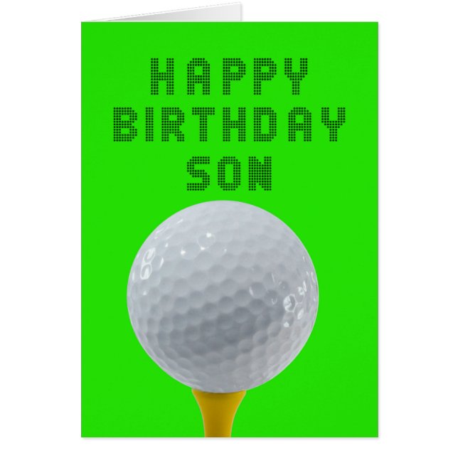 Son Birthday Golf (Front)