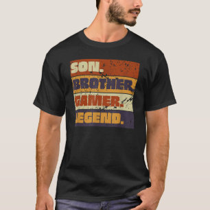 Son Brother Gamer Legend Gaming T-Shirt