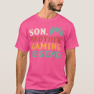 Son Brother Gaming Legend Gamer Men Boys eens Yout T-Shirt