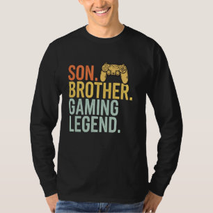 Son Brother Gaming Legend Retro Gamer Boys Kids Me T-Shirt