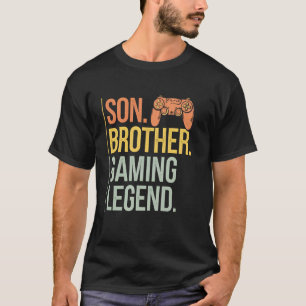 Son Brother Gaming Legend Retro Gamer Boys Kids Me T-Shirt
