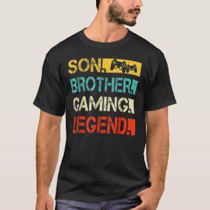 Son Brother Gaming Legend Video Gamer For Boys T-Shirt