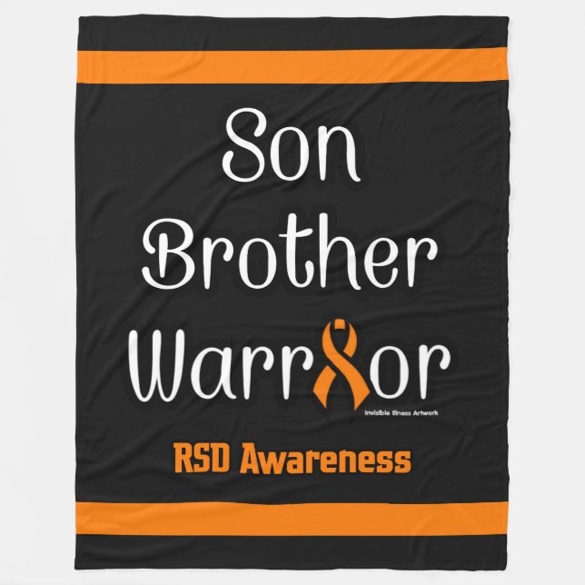 Son Brother Warrior...RSD Fleece Blanket (Front)